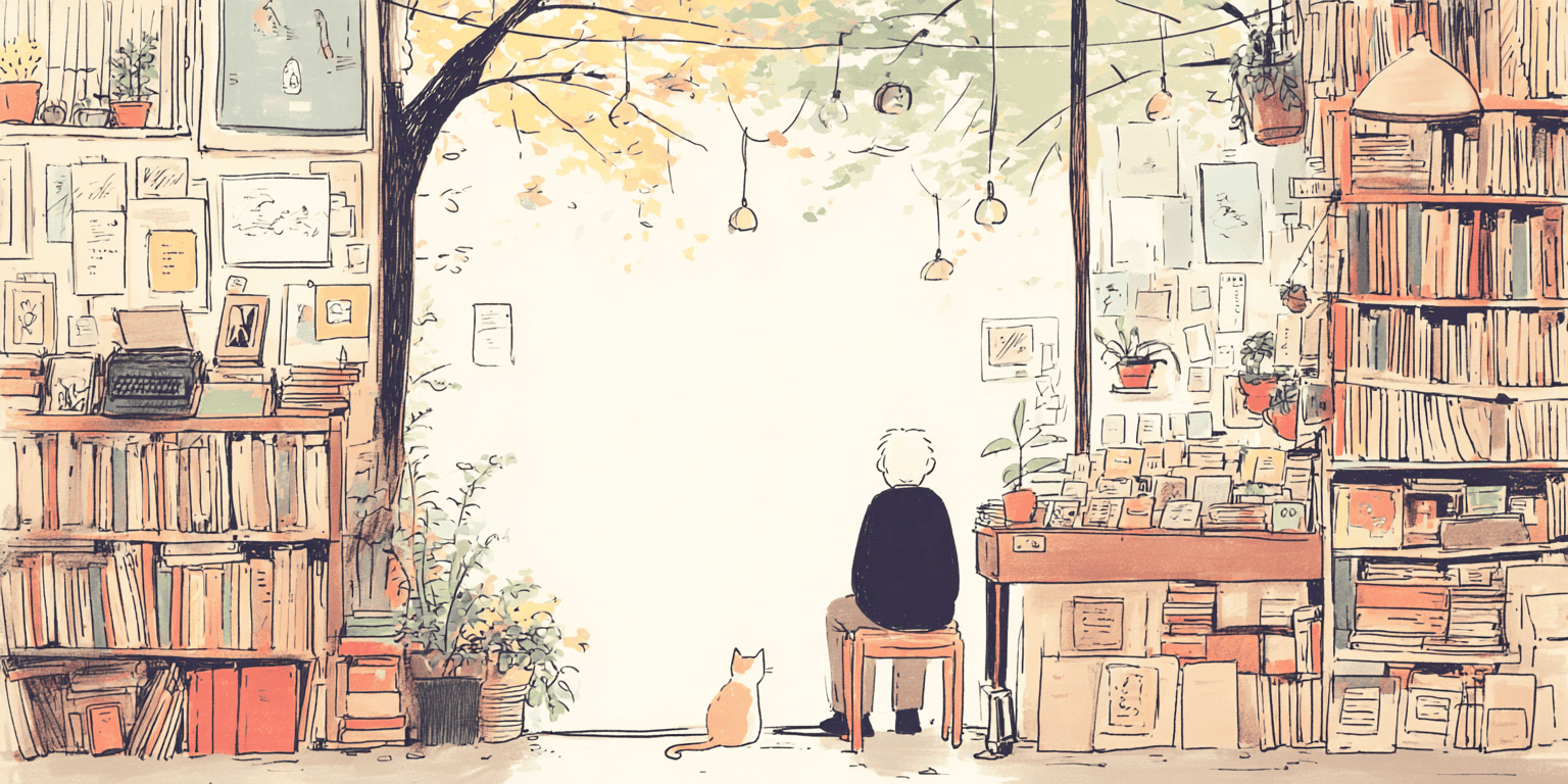 おじさんと猫